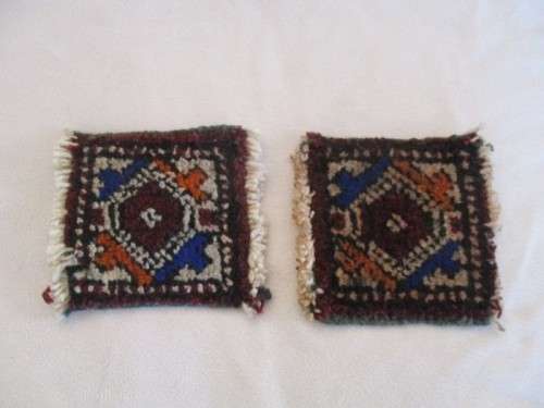 SIX HAND WOVEN PERSIAN COASTERS