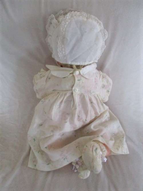 A LARGE 56CM TALL VINTAGE DARLING WITH PLUMP PINK CHEEKS