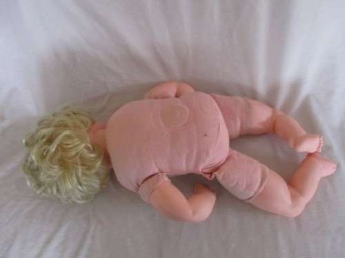 A LARGE 56CM TALL VINTAGE DARLING WITH PLUMP PINK CHEEKS