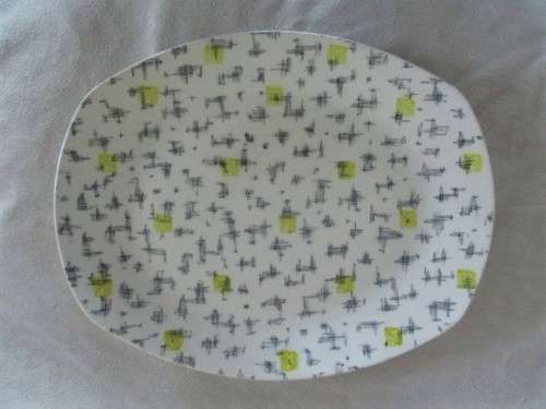 TWO VINTAGE 1950`S MIDWINTER `SAVANNA` PLATTERS DESIGNED BY JESSIE TAIT
