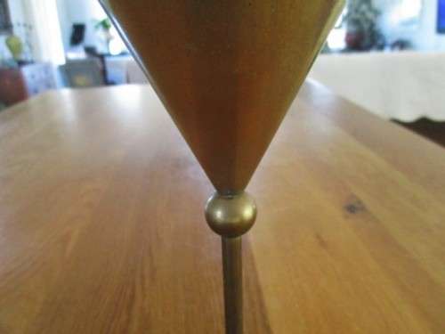AN ELEGANT, ANTIQUE AUSTRIAN BRASS GOBLET