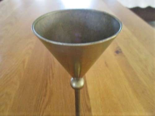 AN ELEGANT, ANTIQUE AUSTRIAN BRASS GOBLET