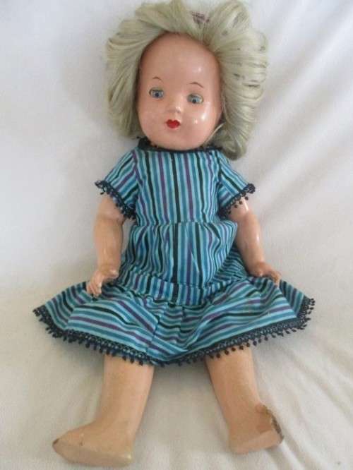 TWO ANTIQUE COMPOSITION AND TWO ANTIQUE POLISH DOLLS IN NEED OF TLC AND A NEW LIFE