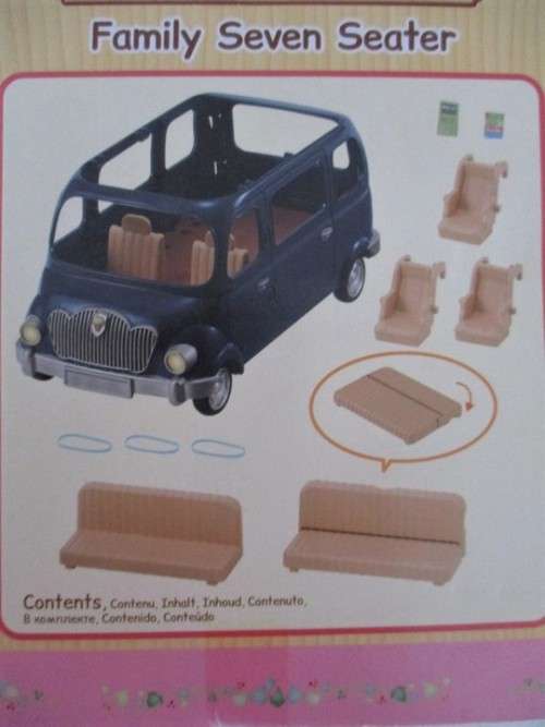 BARGAIN TIME!!  GENUINE EPOCH SYLVANIAN FAMILIES SEVEN SEATER - MINT IN BOX (DECALS INCLUDED IN BOX)
