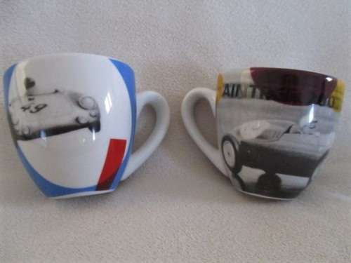 LIMITED EDITION - GERMANY - FOUR "PORSCHE" EXPRESSO CUPS AND SAUCERS