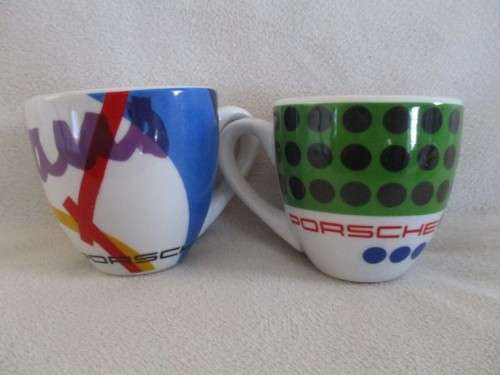 LIMITED EDITION - GERMANY - FOUR "PORSCHE" EXPRESSO CUPS AND SAUCERS