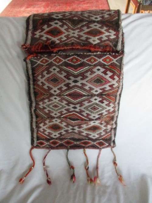 VINTAGE MIDDLE EASTERN WOVEN SADDLE BAG