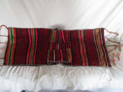 VINTAGE MIDDLE EASTERN WOVEN SADDLE BAG