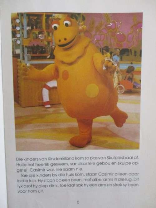 WIE ONTHOU VIR CASIMIR??  1980 - EERSTE AFRIKAANS UITGAWE  - CASIMIR SE STANDBEELD