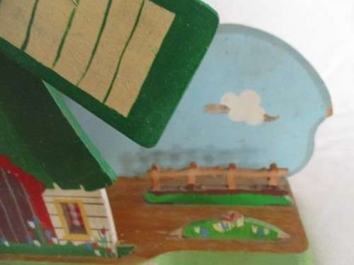 A VERY OLD UNIQUE LARGE MUSICAL, ROTATING WINDMILL LAMP IN NEED OF TLC - MUSICAL MECHANISM WORKING