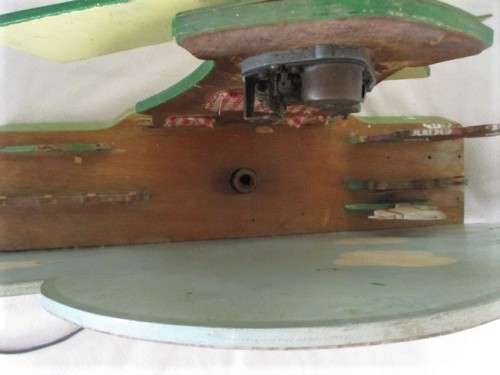 A VERY OLD UNIQUE LARGE MUSICAL, ROTATING WINDMILL LAMP IN NEED OF TLC - MUSICAL MECHANISM WORKING