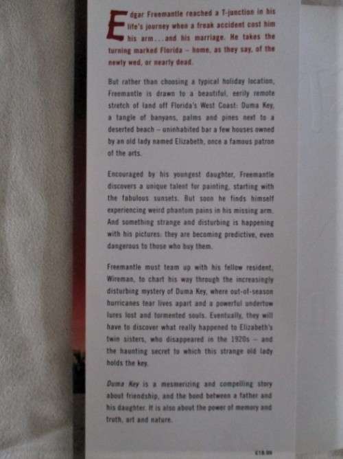 FIRST EDITION - HARDCOVER PLUS DUST JACKET - DUMA KEY - STEPHEN KING