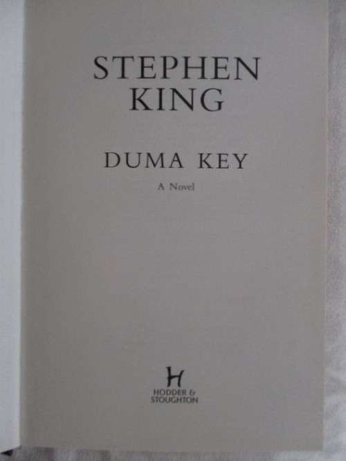FIRST EDITION - HARDCOVER PLUS DUST JACKET - DUMA KEY - STEPHEN KING