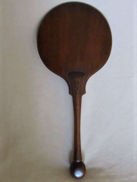 VINTAGE/ANTIQUE WOODEN FIRESIDE FACE SCREEN FAN