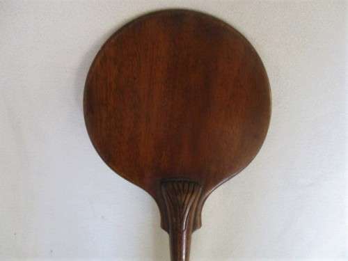 VINTAGE/ANTIQUE WOODEN FIRESIDE FACE SCREEN FAN