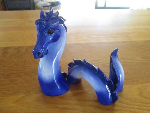 THE PRETTIEST PORCELAIN MYTHICAL SEA CREATURE/HIPPOCAMP IN THREE POSEABLE SECTIONS