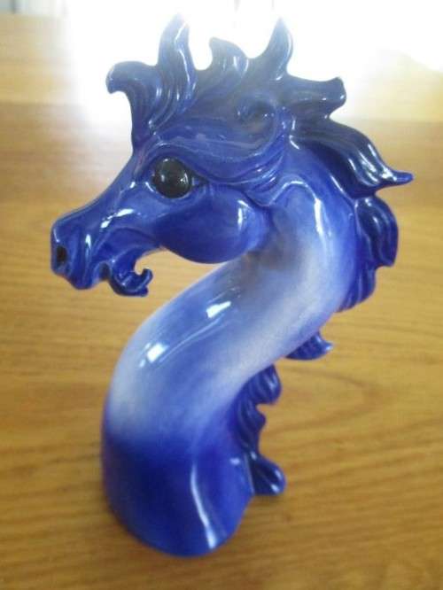 THE PRETTIEST PORCELAIN MYTHICAL SEA CREATURE/HIPPOCAMP IN THREE POSEABLE SECTIONS