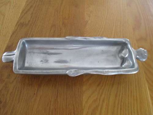 TWO VINTAGE CARROL BOYES PEWTER DISHES - ONE PRICE FOR BOTH