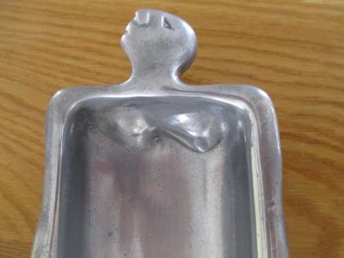 TWO VINTAGE CARROL BOYES PEWTER DISHES - ONE PRICE FOR BOTH