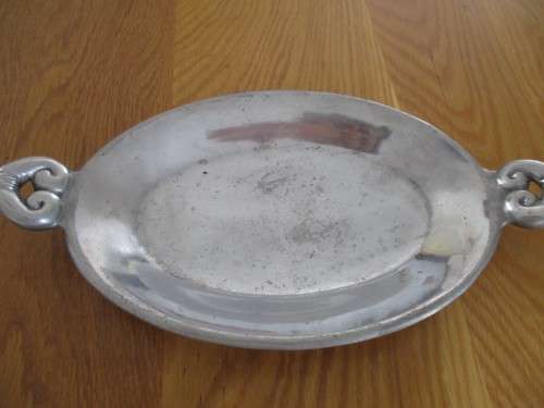 TWO VINTAGE CARROL BOYES PEWTER DISHES - ONE PRICE FOR BOTH