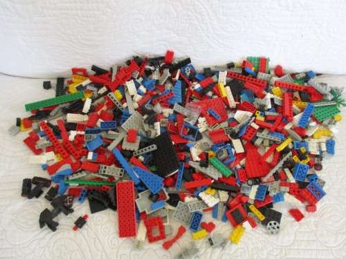 OVER 1100 REAL LEGO BLOCKS PLUS OVER 500 OTHER - TWO HUGE BATCHES, ONE PRICE!!