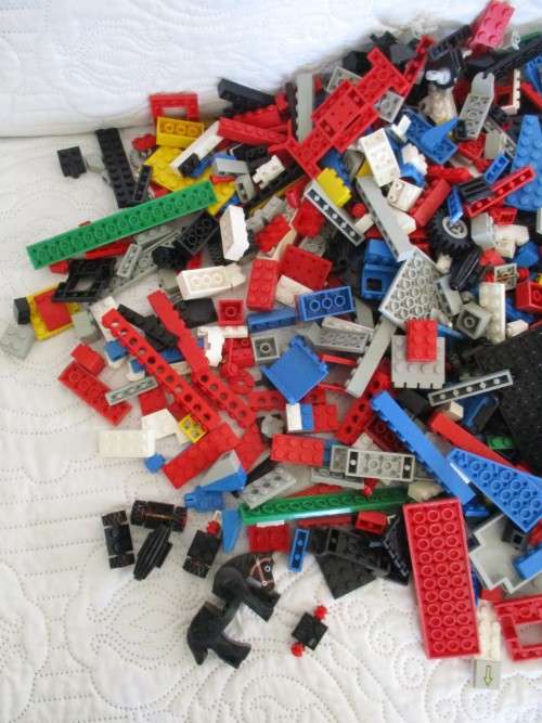 OVER 1100 REAL LEGO BLOCKS PLUS OVER 500 OTHER - TWO HUGE BATCHES, ONE PRICE!!