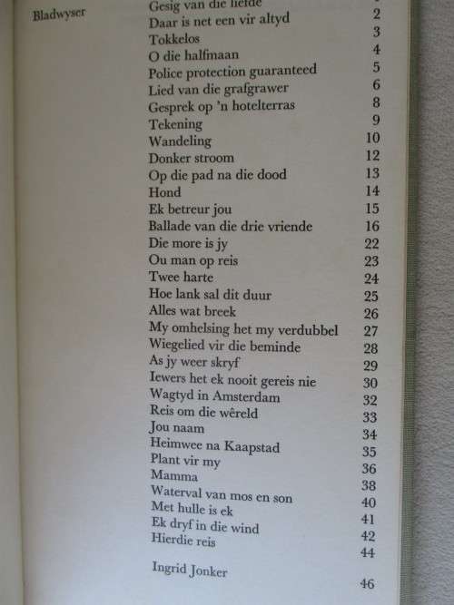 ULTRA RARE!!  FIRST EDITION -  KANTELSON - INGRID JONKER - HARD COVER PLUS DUST COVER