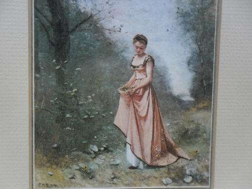 Awesome Vintage Print of "Le printemps de la Vie" (Springtime of Life) by  Corot
