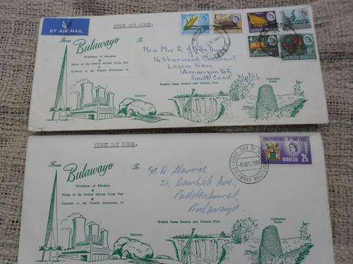RARE RHODESIAN FIRST DAY COVERS 1965- RELISTED DUE TO OVERSEAS BID