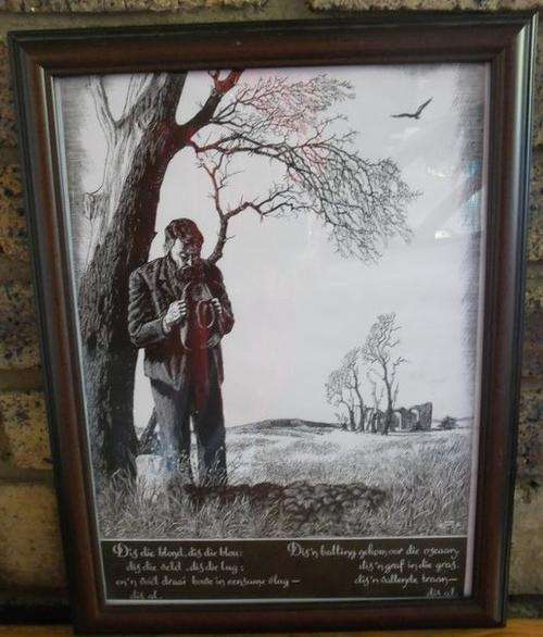 STUNNING PRINT : "DIS DIE BLOND, DIS DIE BLOU"