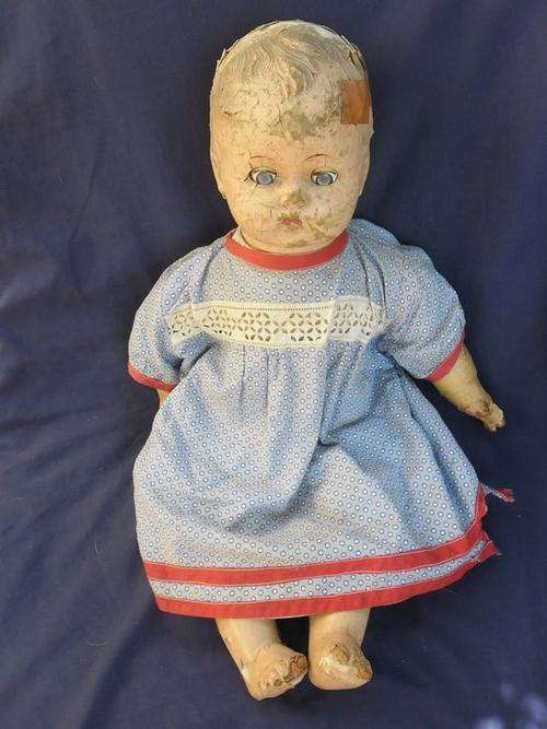 A 1934 COMPOSITION DOLL FROM RELIABLE IN DIRE NEED OF TLC!!!
