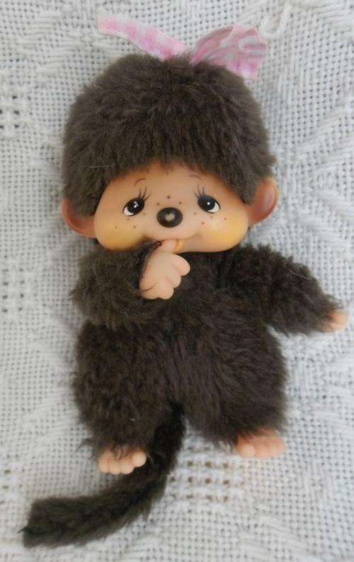 1970's SEKIGUCHI MONCHHICHI THUMB-SUCKING MONKEY!  CUTE! CUTE! CUTE!