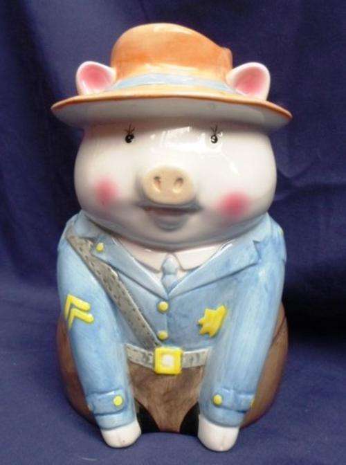 A LARGE "POLICEMAN" PIGGY BANK!!