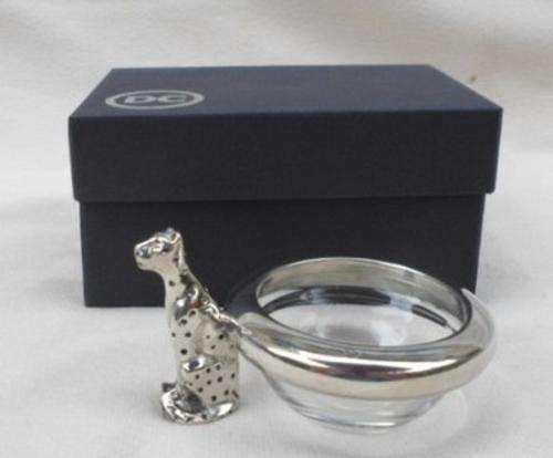 A DIANA CHAMICHAEL DESIGNER COLLECTIONS AFRICA CHEETAH DISH AS NEW!!