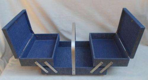 A LOVELY VINTAGE ELNA FOLD-OUT SEWING BOX!!