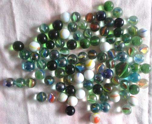 A LOT OF GLASS MARBLES - 1 X GHOEN/SHOOTER AND 96 OTHERS!!