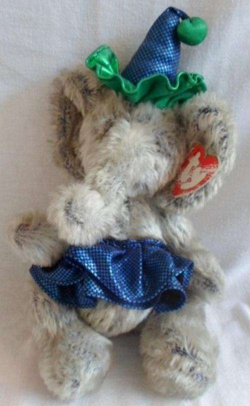 FOR ADELEX01 ONLY  -TY ATTIC TREASURES - EMMET THE ELEPHANT CLOWN !!