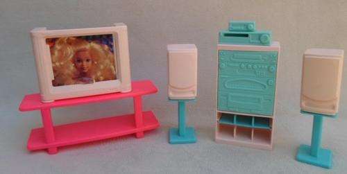 UNIQUE HI-FI AND TV SET FOR BARBIE!!
