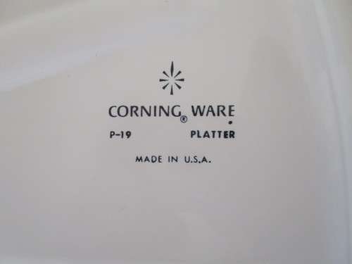 SUPER RARE - LARGE CORNING WARE ROASTING PAN/PLATTER IN PERFECT CONDITION - BLUE CORNFLOWER DESIGN