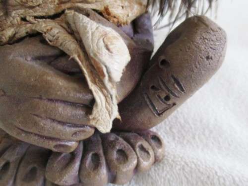 ORIGINAL KALLAHAREE HANDMADE SOUTH AFRICAN MYTHICAL TROLL FAMILY - SIGNED LIDI