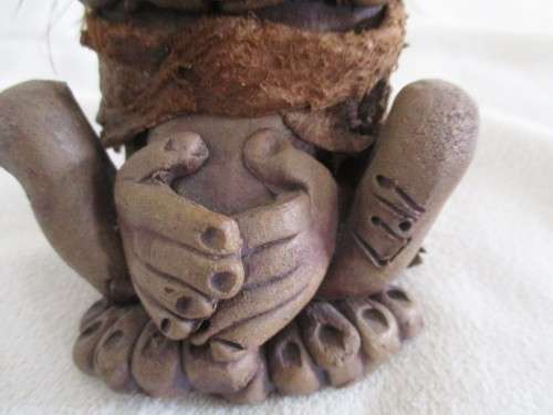 ORIGINAL KALLAHAREE HANDMADE SOUTH AFRICAN MYTHICAL TROLL FAMILY - SIGNED LIDI