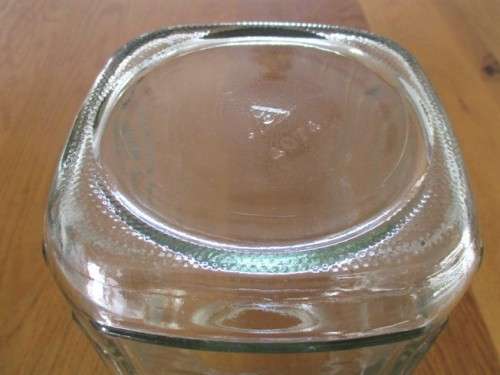 WONDERFUL LARGE OLD CORNER CAFE SWEETS/CANDY JAR WITH METAL LID - GREAT CONDITION