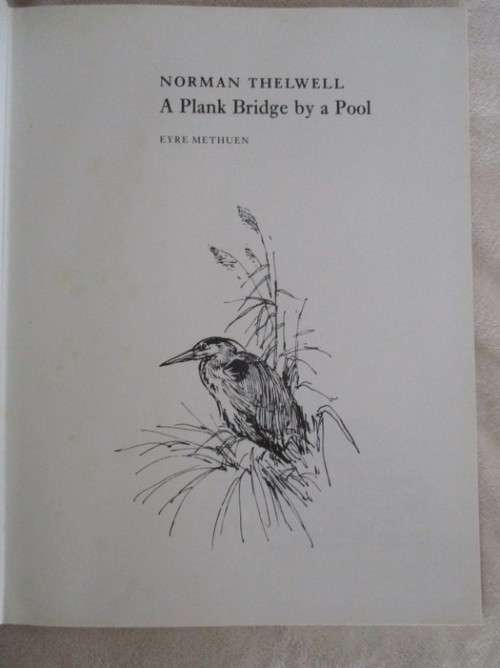 FIRST EDITION - HARDCOVER & DUST JACKET - A PLANK BRIDGE BY A POOL - NORMAN THELWELL - DELIGHTFUL!