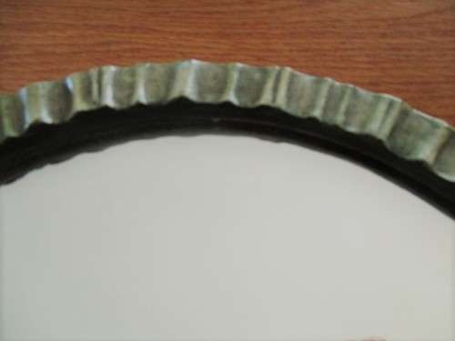 ANTIQUE VICTORIAN? TABLE TOP/ VANITY MIRROR - BEVELED GLASS