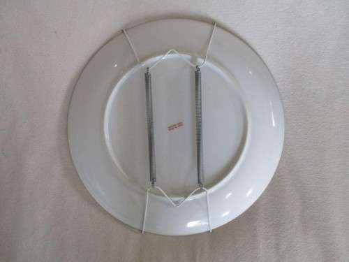 VERY LARGE GENUINE IMARI DISPLAY PLATE WITH HANGER - PEACOCKS AND FLORAL DESIGN WITH GILT BORDER