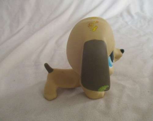 2008 HASBRO LITTLEST PET SHOP TAN DACHSHUND - BOBBLE HEAD - JUMBO SIZE NO. C031-G