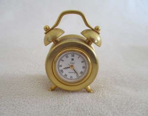 TWO QUALITY PRINTER`S TRAY ORNAMENTS - CAMEL TRINKET HOLDER AND ALARM CLOCK