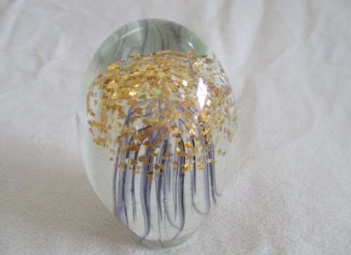 FOR SBENDEN ONLY - STUNNING ART GLASS JELLYFISH PAPER WEIGHT