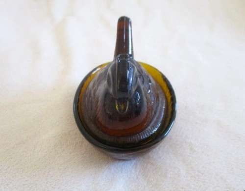 THE SMALLEST, CUTEST GLASS HEN ON NEST TO ADD TO YOUR COLLECTION