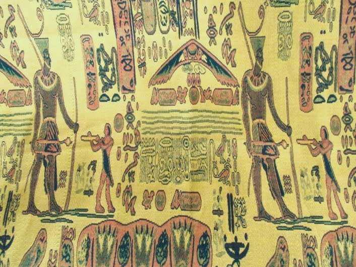 VERY LARGE AND STRIKING REVERSIBLE EGYPTIAN CLOTH/THROW MADE FROM WOVEN MATERIAL - 2.3M X 1.39M